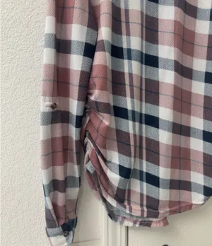 Eden & Olivia Plaid Button Down Blouse XS thumbnail 2