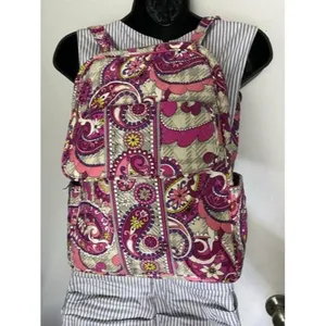 Vera Bradley Msrp Pink Gray Backpack thumbnail 6