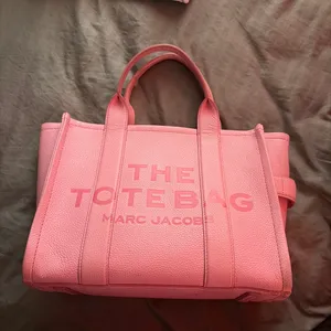 pink leather Marc jacob's tote bag thumbnail 2