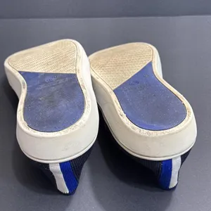 Rothys Navy Blue Classic Slide Sneakers Preppy‎ Quiet Luxury Designer 7.5 Women thumbnail 7