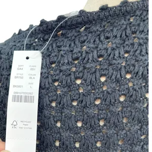 J. Crew Limited Edition Crochet‎ Maxi Sweater Dress Black Size Large thumbnail 13