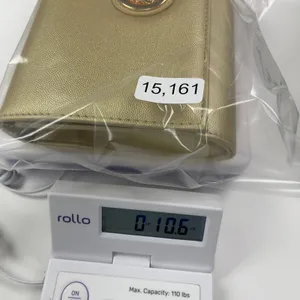 CXL by Christian Lacroix Paris Caviar Clutch Gold Metallic Minimal Glam‎ Chic thumbnail 12