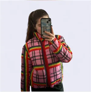 Daisy Street Colorful Puffer Jacket thumbnail 2