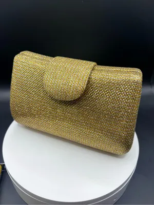 Gold Sparkle Evening Clutch thumbnail 7
