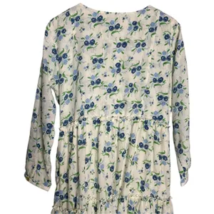Sweet Baby Jamie Ivory Floral Print Tiered 3/4 Sleeve Midi Dress Size XL thumbnail 9