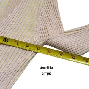 L*Space Sundown Cardigan Pink and Yellow Ribbed Cardigan‎ Dainty Feminine M thumbnail 8