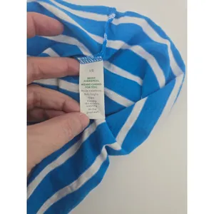 Aerie Tank Top Womens Large Blue White Striped Twisted Strap‎ Cropped Cotton thumbnail 5