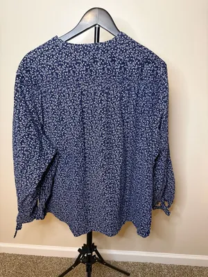 Old Navy Oversized Ditsy Floral Corduroy Top XXL thumbnail 3