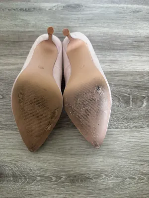 Nude Suede Heels Tan Size 8.5 thumbnail 6