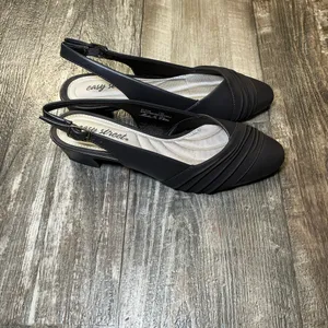 Easy Street Dark Brown Slingback Heels Size 7 thumbnail 8