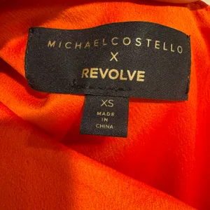 Michael Costello x Revolve Womens Oscar One Sleeve Ruched Dress Orange Size XS thumbnail 7