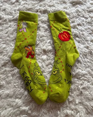 Grinch x McDonald's Character Crew Socks thumbnail 1