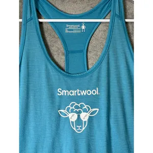 Smartwool Merino Sport 150 Women’s Blue Racerback Tank Active Hiking Athletic XL thumbnail 2