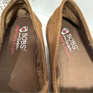 Bobs By Skechers Women’s Brown Memory Foam‎ Textile Slip On Size 9 thumbnail 2