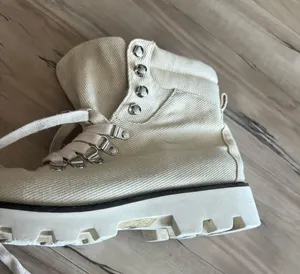 Arlene Combat Boot 6.5 Beige Tan thumbnail 8