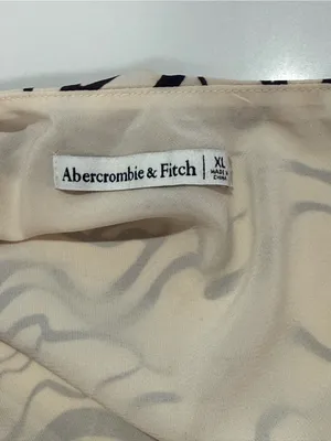 Abercrombie & Fitch Halter Ruched Abstract Print Mini Dress Size XL thumbnail 11