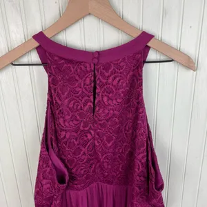NEW Torrid Babydoll Gauze With Lace Halter Neck Tank Purple Women's Size 2X thumbnail 13