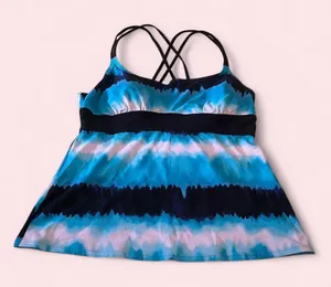 Tankini Top Blue Size 12 thumbnail 1