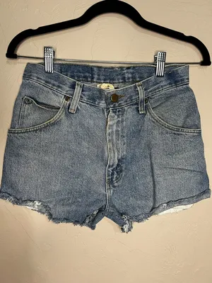 Wrangler Urban Renewal NWT Reworked Vintage High Rise Denim‎ Raw Hem Shorts thumbnail 3
