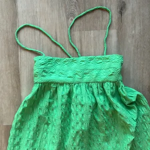 Zara Textured Green Maxi Dress sz M Blogger Fave thumbnail 3