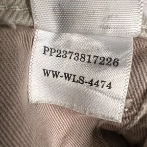 EVERLANE The Way High Jean Straight Leg High‎ Rise Raw Hem Cream Jeans Size 33 thumbnail 9