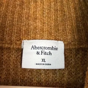 Abercrombie Fitch Womens Ochre Yellow Ribbed Turtleneck Sweater‎ Oversized XL thumbnail 2