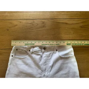 Abercrombie & Fitch The Skinny High Rise Jeans Women Size 31/12R White‎ Preppy thumbnail 4