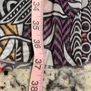 Farm Rio for Anthropologie Tropical Maxi Skirt Mesh Lined Black White Multi Smal thumbnail 11