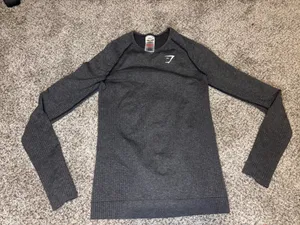 Grey Gymshark Long Sleeve Top thumbnail 1