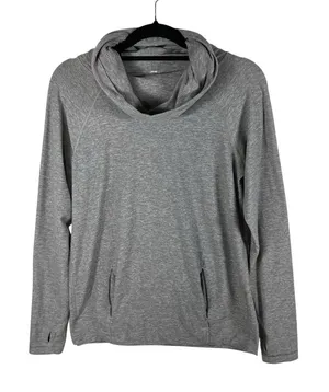 Lululemon Womens Gray Make A Move Long Sleeve Cowl Neck Pullover sz‎ 8 thumbnail 1