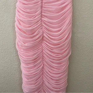 House of CB “Sofia” Fairy Pink Mesh Maxi‎ Dress strapless NWOT like fornarina XL thumbnail 10