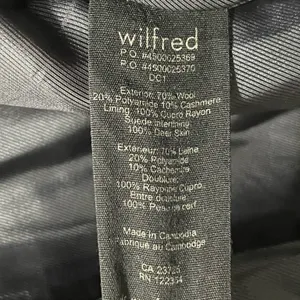 Aritzia Wilfred The Cocoon Wool Cashmere Coat in Grey Size Small thumbnail 11