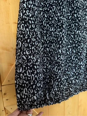 Chico's Zenergy Neema Bungee Hem Shirt Dress Animal Print Pockets Size Small thumbnail 14