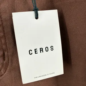 Ceros Jeans Womens SZ 30 NWT Phoenix High Rise Flare Distressed Mocha Denim Crop thumbnail 4