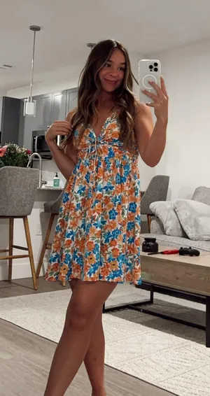 Mini Dress Floral Multi thumbnail 2