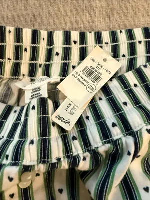 Aerie NWT Striped Heart Pajama Pants S Lace Trim Wide Leg Y2K thumbnail 5