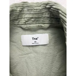 Tna Aritzia‎ Sage Green Corduroy Cropped Zip Up Jacket Womens XS thumbnail 2