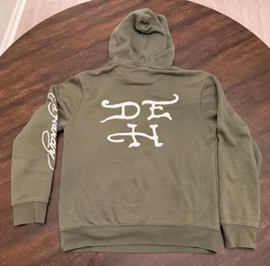 Ed Hardy Dragon Tiger Tattoing Sweatshirt Hoodie Green Men's S thumbnail 11