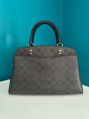 Coach Logo Crossbody Signature Brown Bag thumbnail 4