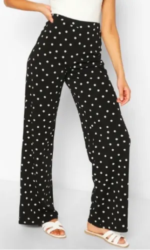 OVI wide leg Dotted Pants size L Tall thumbnail 1