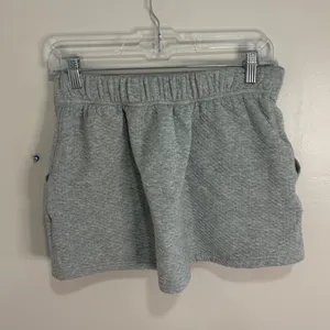 Offline by Aerie Heather Gray Quilted Mini Skort with Pockets Womens Small thumbnail 8