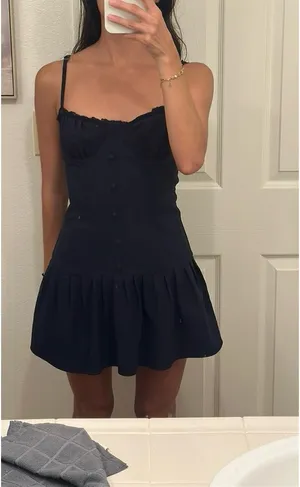 Edikted Navy Dress thumbnail 4