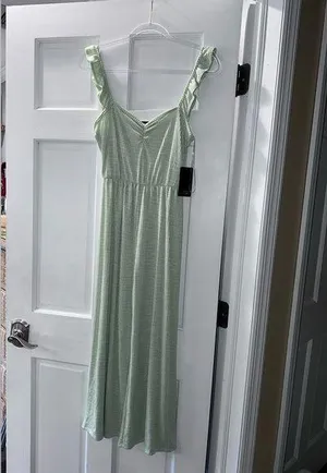 Caution to the Wind Green jumpsuit thumbnail 1