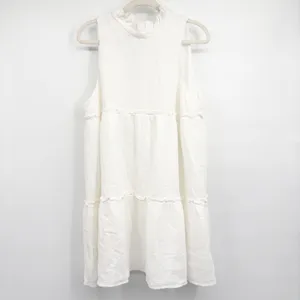 Pomander Place Tuckernuck Womens White Morgan Ruffle Tiered Gauze Mini Dress XL thumbnail 3