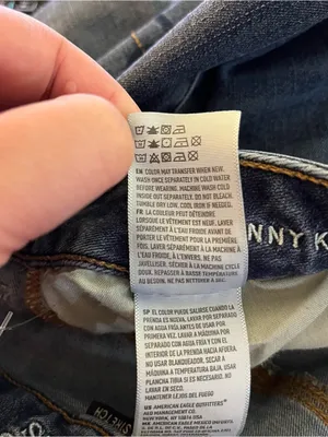 American Eagle Outfitters Skinny Kick Jeans 360 Super Stretch Indigo 12 Long thumbnail 5