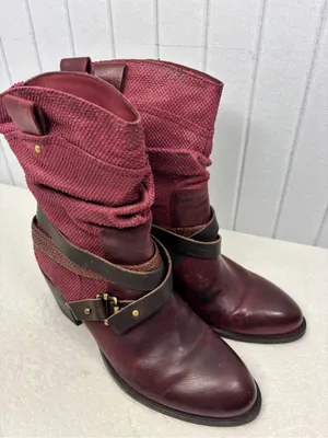Otbt Women Hay Ride Distressed Leather Western Cowboy Boots Size 9.5m thumbnail 2
