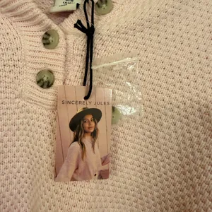 Sincerely Jules Soft Pink Knit Sweater NWT thumbnail 4