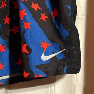Nike Dri-Fit Shorts Womens Size 1X Red Stars Lined Sportswear Running Activewear thumbnail 3