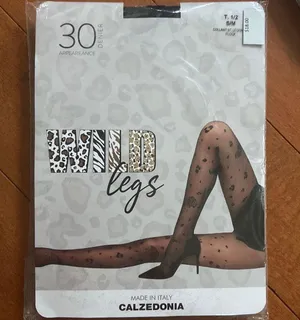 Wild Print Fashion Tights. S/M thumbnail 1