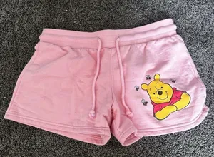 Disney Winnie The Pooh Pink Short Size Medium 0327 thumbnail 1